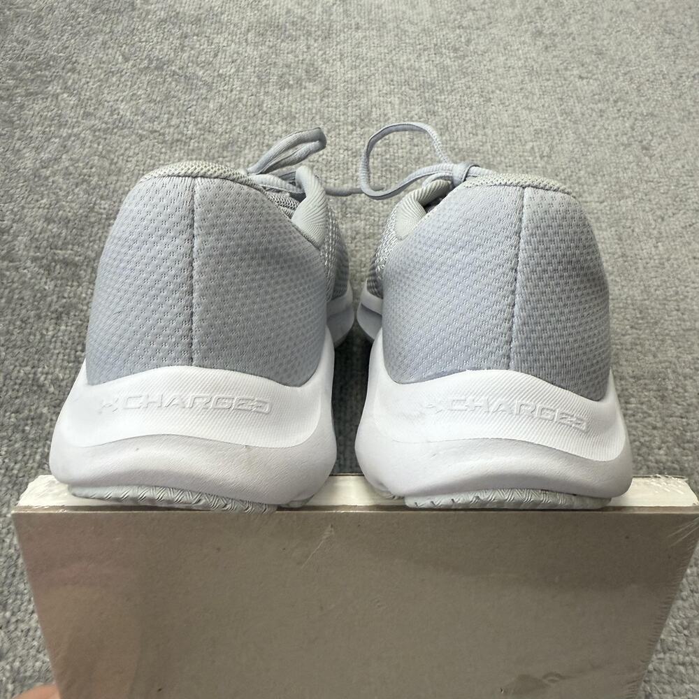 Under Armour Charged Shoes Womens Size 10.5 Gray Mesh Running Gym 3024889-101 - Picture 12 of 12